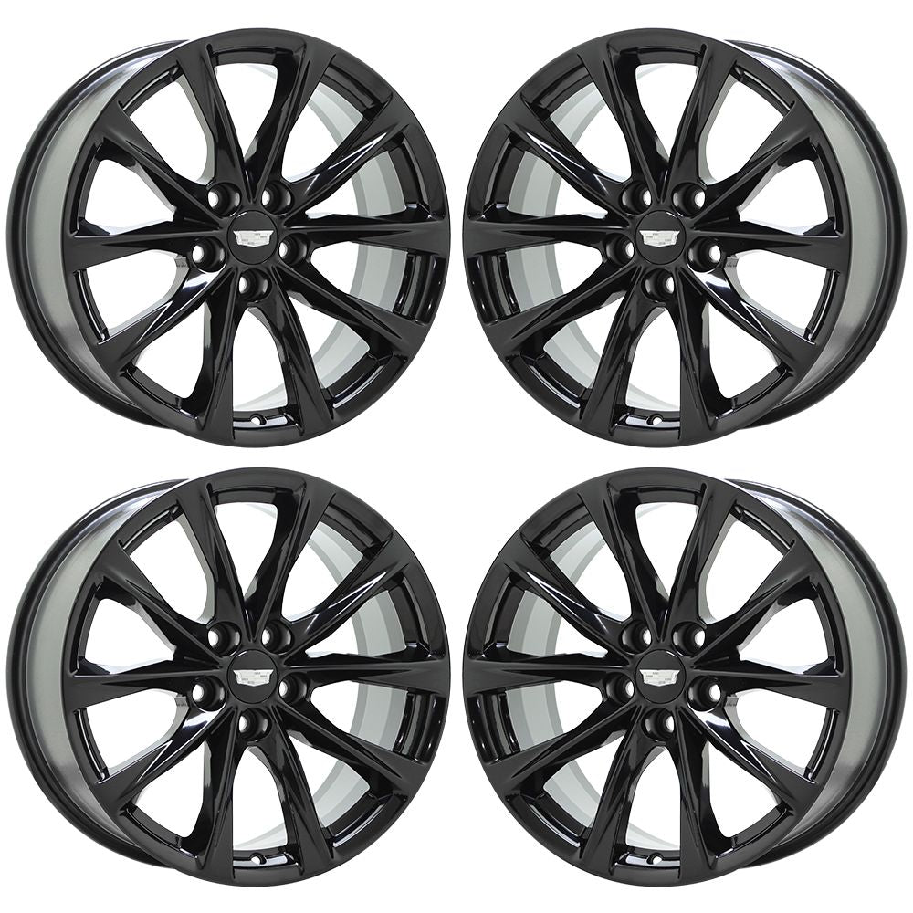 19" Cadillac CT5 V-Series Gloss Black wheels rims Factory OEM GM 4839 EXCHANGE